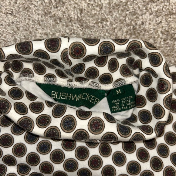 Vintage Bushwacker Turtleneck Women Size Medium Long Sleeve Cotton 90s - Picture 3 of 8